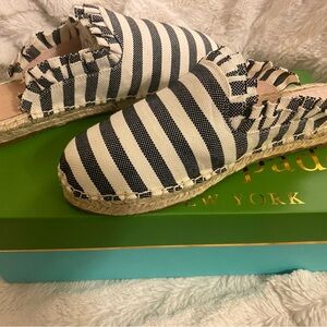 KATE SPADE NEW YORK WOMEN'S LAILA BLACK/CREAM MULE